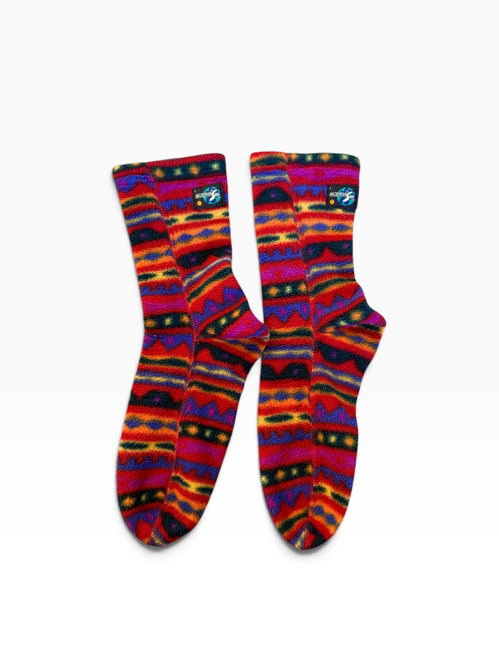 ACORN Versafit Fleece Socks Colorful Size Large